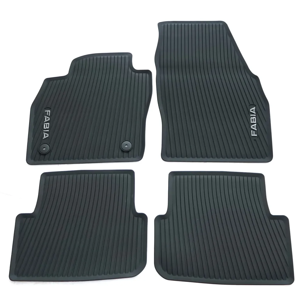 Gulvmatter Skoda Fabia IV (2021-) – HDTE - High-density Termoplast-elastomer | VAG OEM