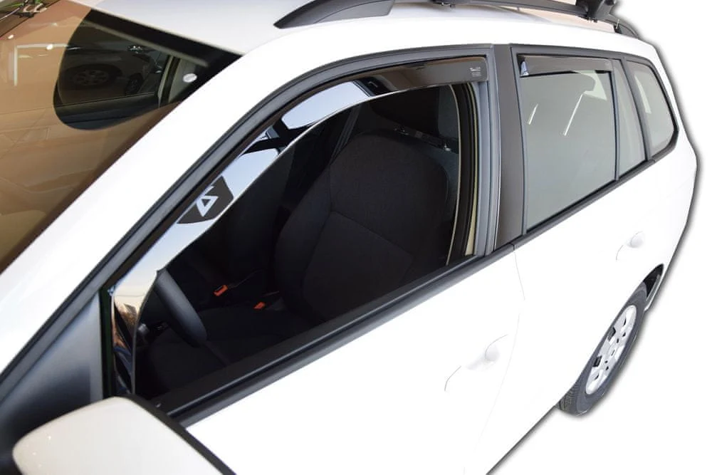 Vindavviser Skoda FABIA III 5-dørs / STV sett 4 stk. (2014-2021) – PMMA Plexi | Heko