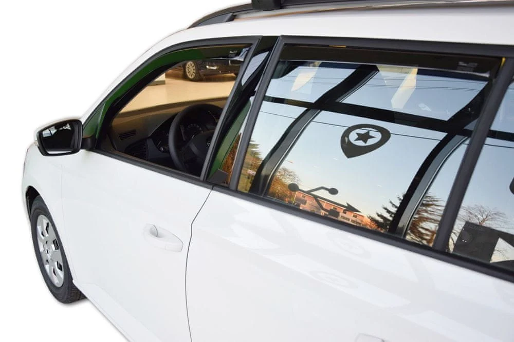 Vindavviser Skoda FABIA III 5-dørs / STV sett 4 stk. (2014-2021) – PMMA Plexi | Heko