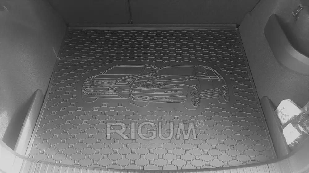 Bagasjeromsmatte Skoda Karoq (2017-) – Luktfrie Gummi | Rigum