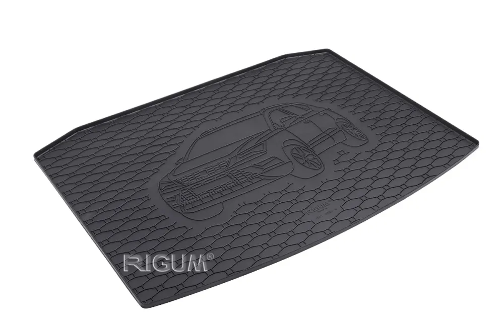 Bagasjeromsmatte Skoda Karoq (2017-) – Luktfrie Gummi | Rigum