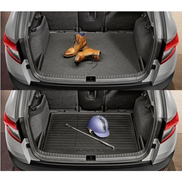 Bagasjeromsmatte Skoda Karoq (2017-) – TPE thermoplastic elastomer | VAG OEM