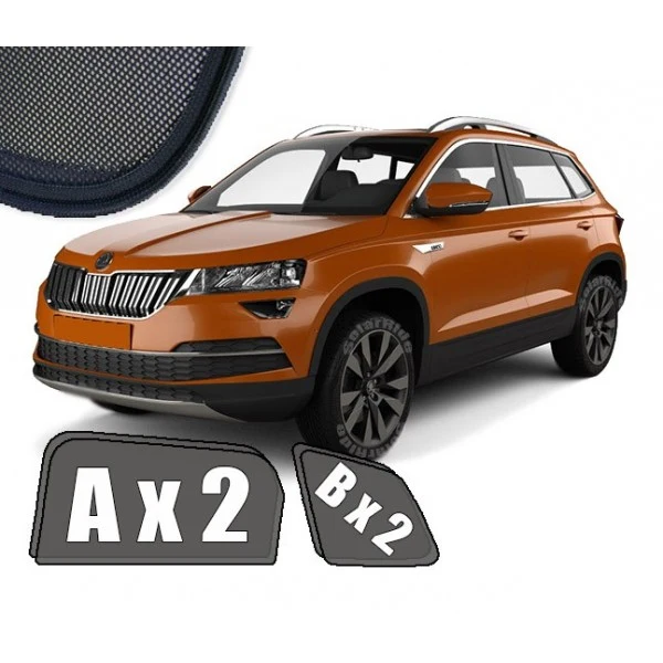 Solskjerm Skoda Karoq (2017-) (4 stk)