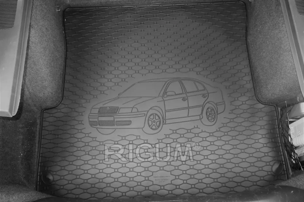 Bagasjeromsmatte Skoda Octavia I Liftback (1996-2010) – Luktfrie Gummi | Rigum