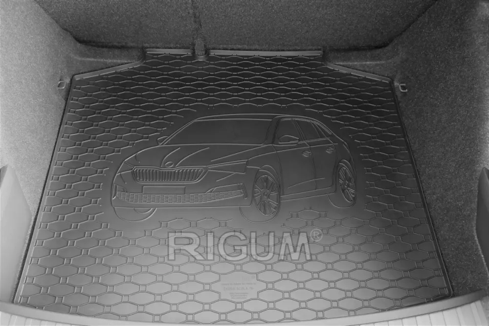 Bagasjeromsmatte Skoda Scala (2019-) – Luktfrie Gummi | Rigum