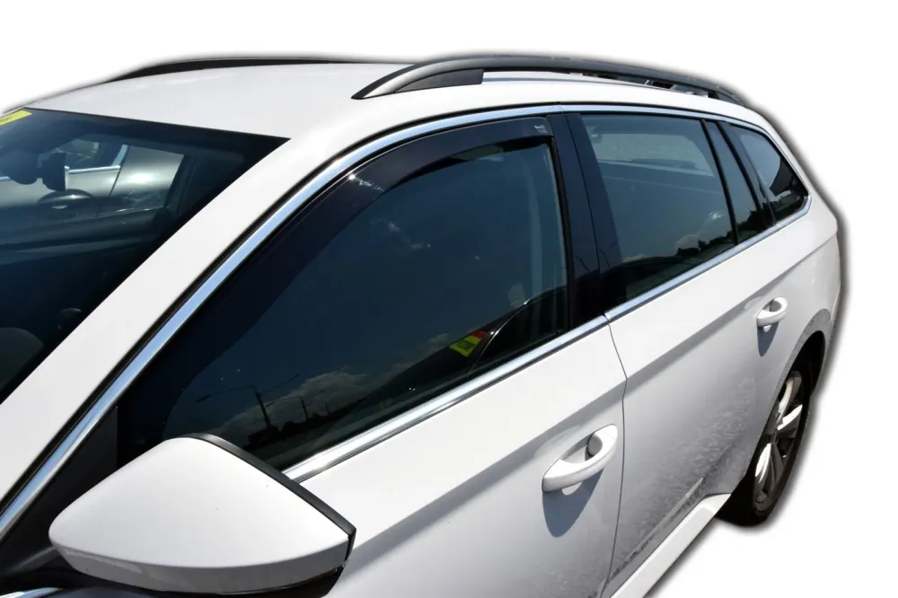 Vindavviser Skoda Super III / sett 2 stk. (2015-2023) – PMMA Plexi | Heko