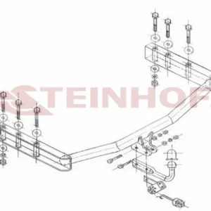 Tilhengerfeste Skoda Superb I (2001-2008) – fastmontert | Steinhof
