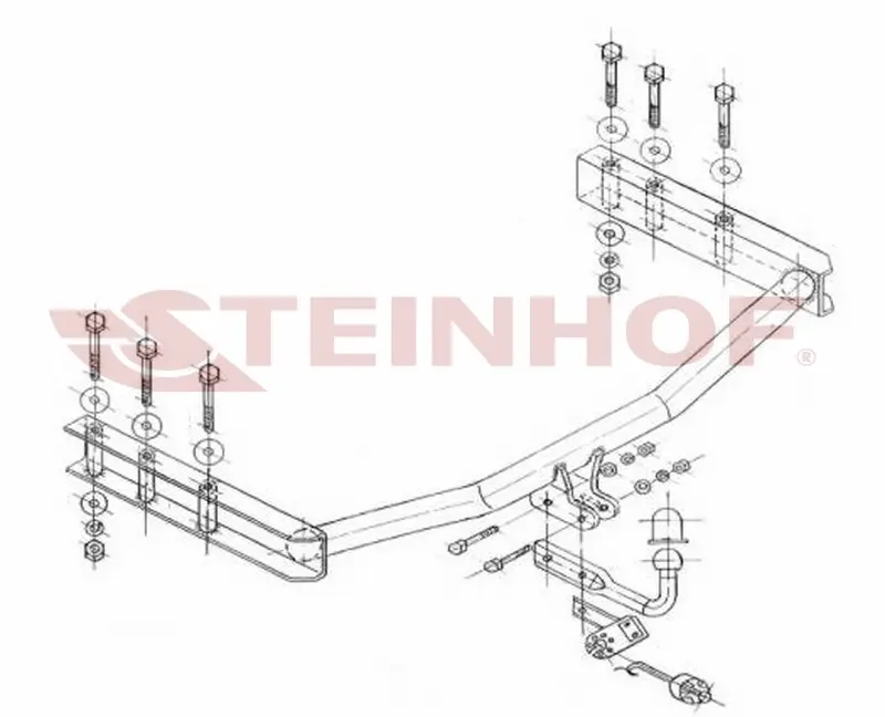 Tilhengerfeste Skoda Superb I (2001-2008) – fastmontert | Steinhof