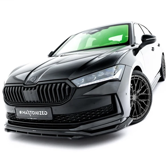 Frontspoiler Skoda Superb Sportline Mk4 - V.1 ABS Gloss Black