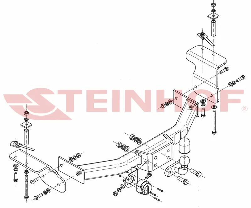 Tilhengerfeste Ssangyong Actyon Sports (2/4WD) (2008-2012) – fastmontert | Steinhof