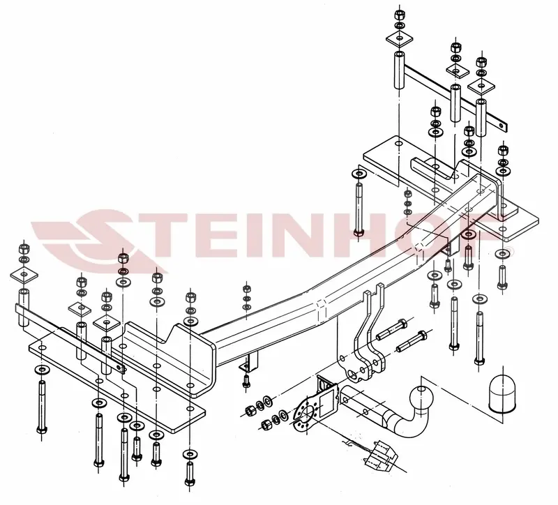 Tilhengerfeste Ssangyong Kyron (2006-2014) – fastmontert | Steinhof