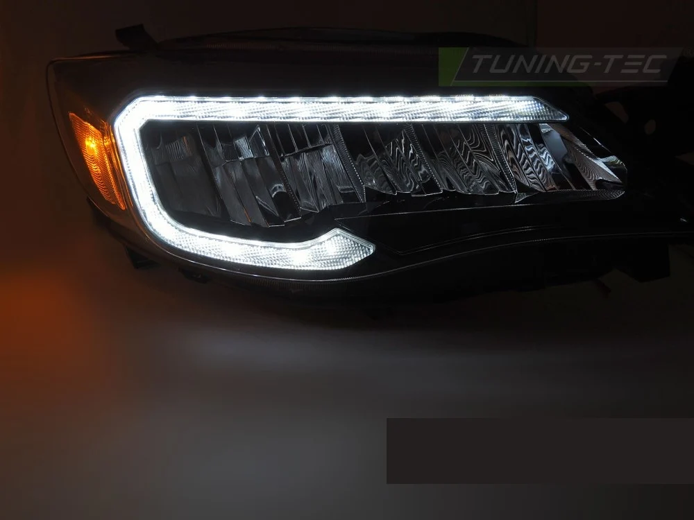 Frontlykter Subaru WRX (2008–2014) LED Tube Light Svart - LPSU23