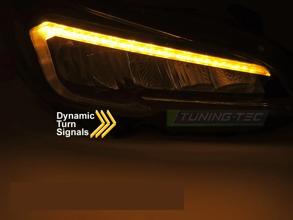 Frontlykter Subaru WRX (2008–2014) LED Tube Light Svart - LPSU23