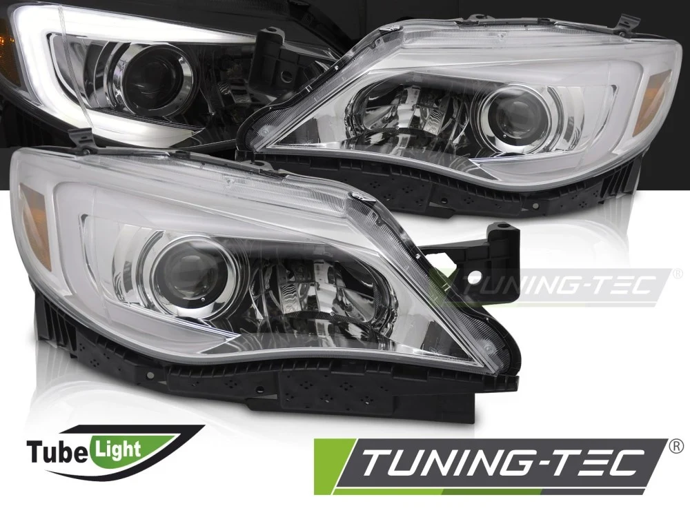 Frontlykter Subaru WRX (2008–2014) Tube Light Krom - LPSU27