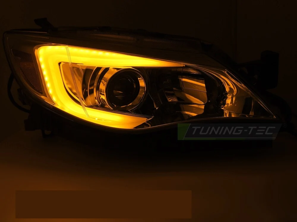 Frontlykter Subaru WRX (2008–2014) Tube Light Krom - LPSU27