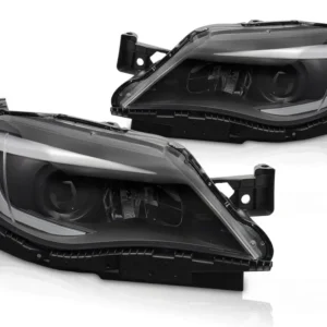 Frontlykter Subaru WRX (2008–2014) Tube Light Svart - LPSU28
