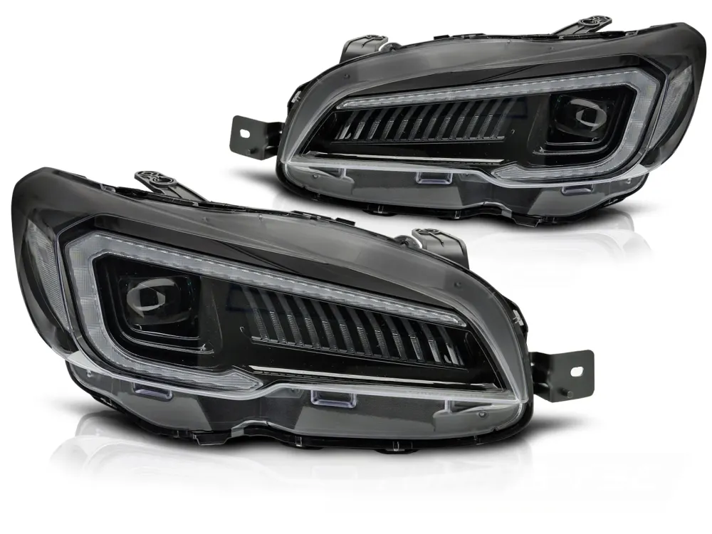 Frontlykter Subaru WRX (2014–2022) LED Tube Svart - LPSU24
