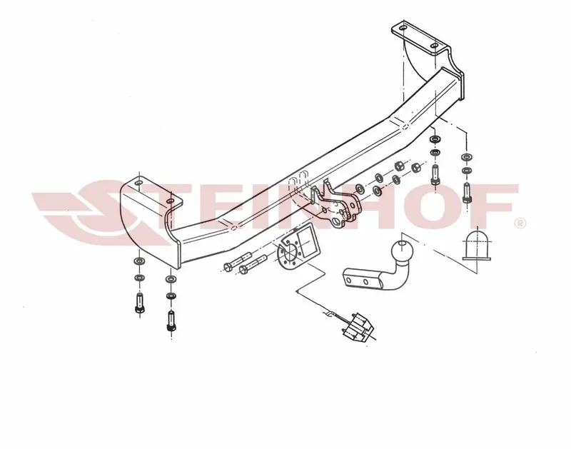 Tilhengerfeste Suzuki Vitara Grand (1998-2005) – fastmontert | Steinhof