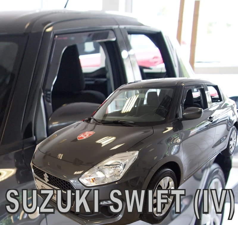 Vindavviser Suzuki SWIFT (IV) 5-dørs 2017→ sett 4 stk. – PMMA Plexi | Heko