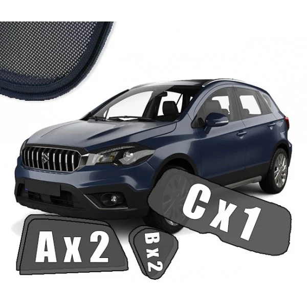 Solskjerm Suzuki SX4 S-Cross (2013-2021) (5 stk)