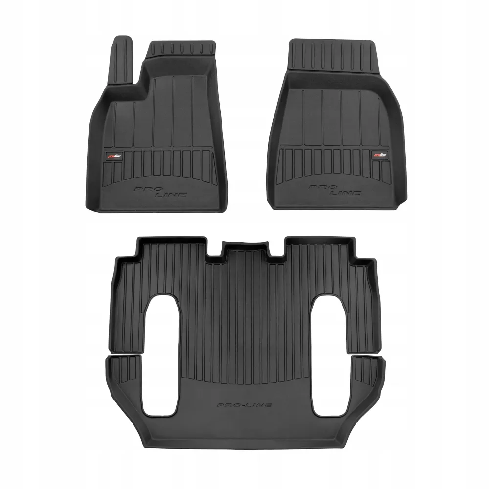 Gulvmatter Tesla Model X (2015-2021) – 3D Premium med sidekant | Frogum