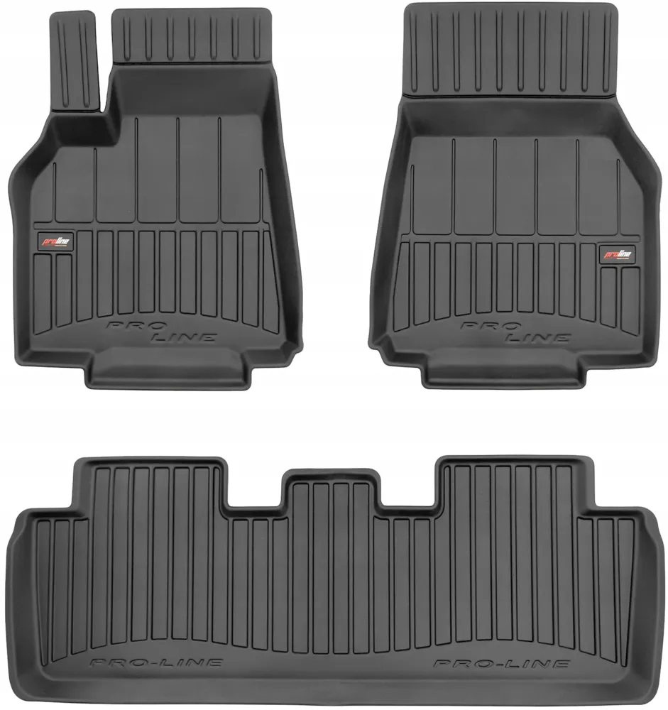 Gulvmatter Tesla Model Y (2020-2025) – 3D Premium med sidekant | Frogum