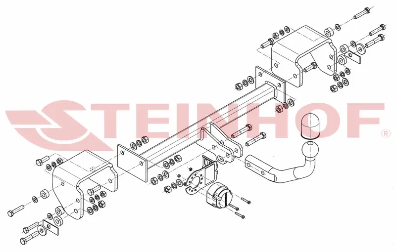 Tilhengerfeste Toyota Aygo (2005-2014) - fastmontert | Steinhof