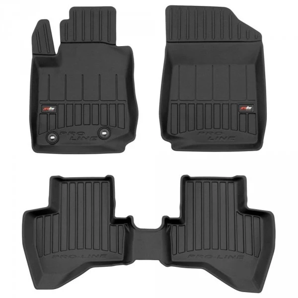 Gulvmatter Toyota Aygo II (2014-2021) – 3D Premium med sidekant | Frogum