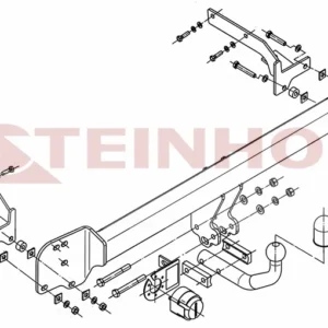Tilhengerfeste Toyota Camry VI (XV40) (2006-2011) – fastmontert | Steinhof