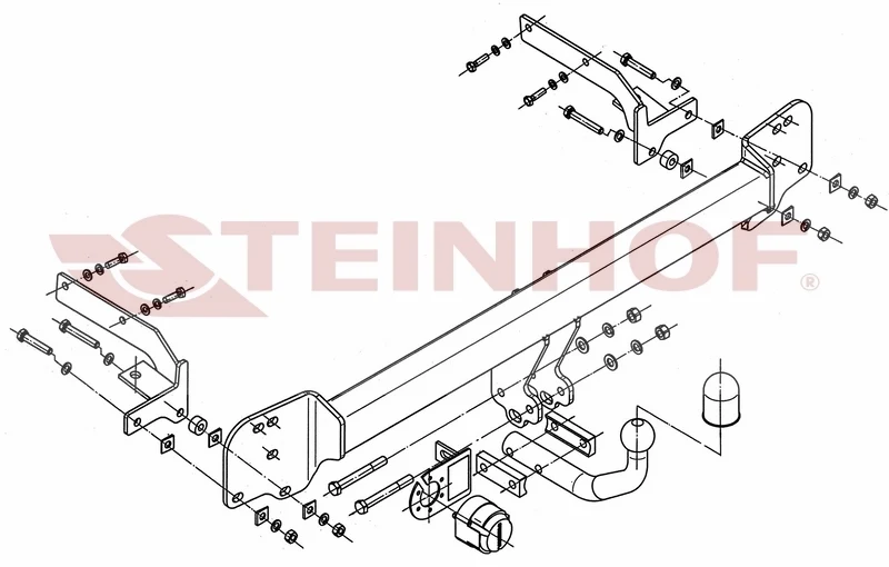 Tilhengerfeste Toyota Camry VI (XV40) (2006-2011) – fastmontert | Steinhof