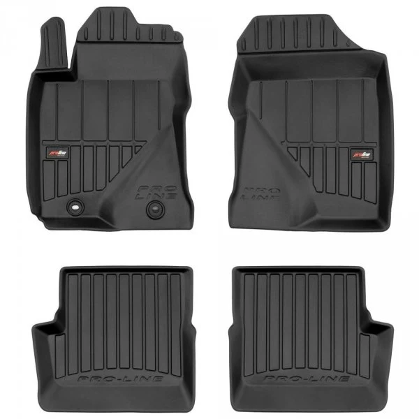 Gulvmatter Toyota Corolla IX (2001-2007) – 3D Premium med sidekant | Frogum