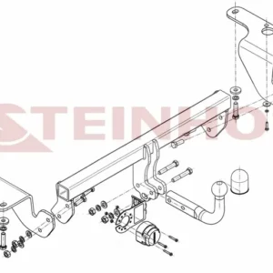Tilhengerfeste Toyota Corolla XI Sedan (2013-2019) – fastmontert | Steinhof