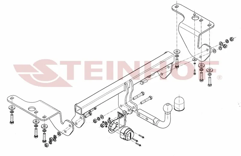 Tilhengerfeste Toyota Corolla XI Sedan (2013-2019) – fastmontert | Steinhof