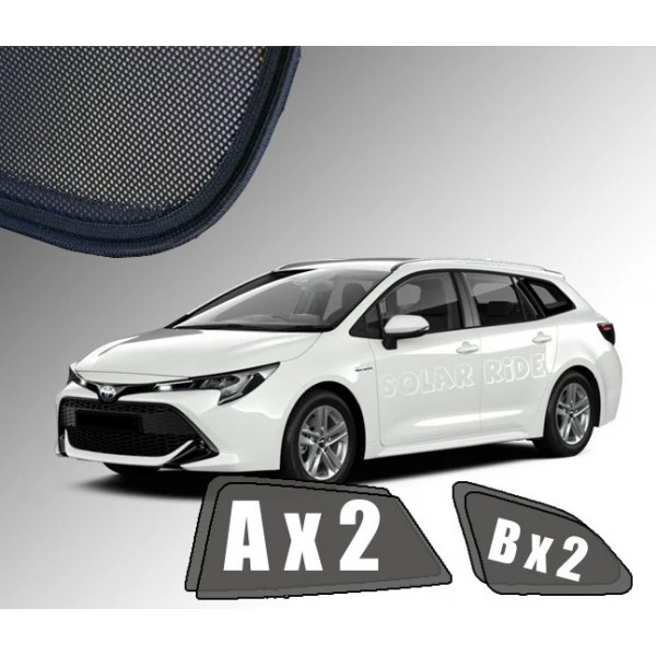Solskjerm Toyota Corolla Touring Sports XII (2019-) (4 stk)