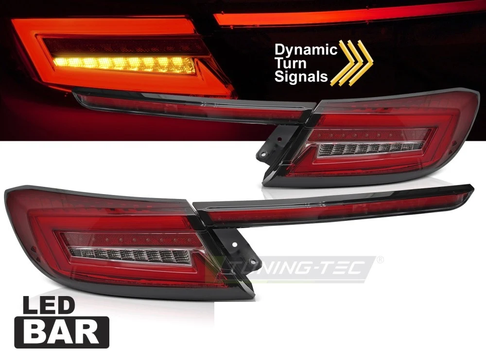 Baklykter Toyota GR86 (2021–) LED Bar Rød/Hvit Sekvensiell - LDTO23