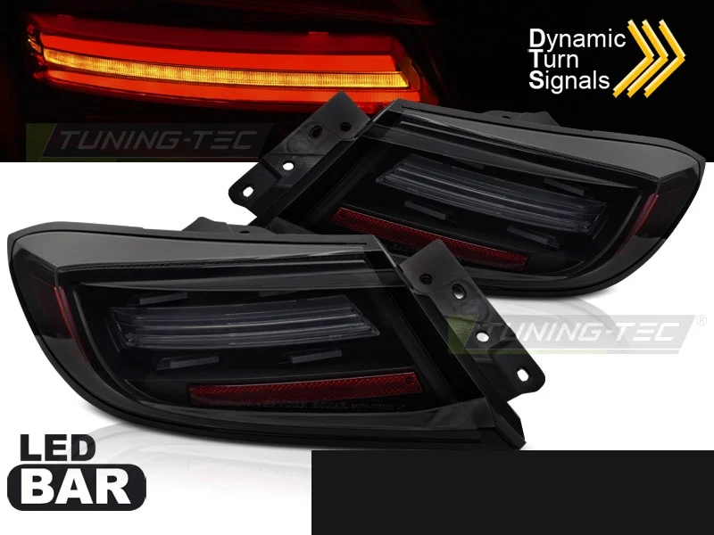 Baklykter Toyota GR86 (2021–) LED Bar Smoke Sekvensiell Svart - LDTO42