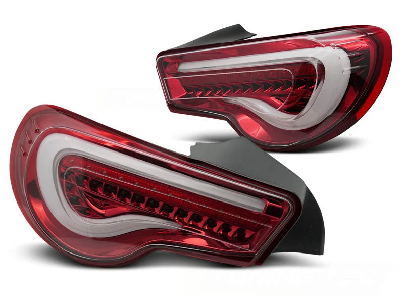 Baklykter Toyota GT86 (2012–2021) LED Bar Rød/Hvit Sekvensiell - LDTO36