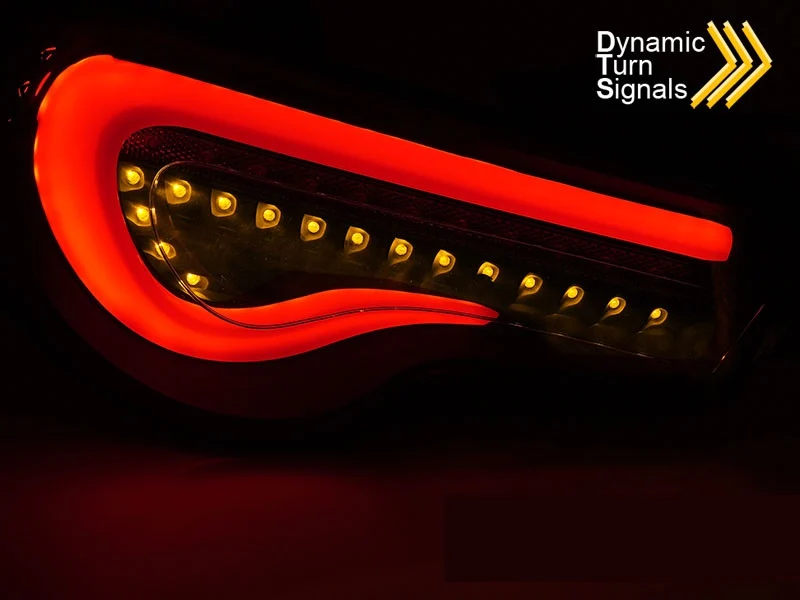 Baklykter Toyota GT86 (2012–2021) LED Bar Rød/Hvit Sekvensiell - LDTO36