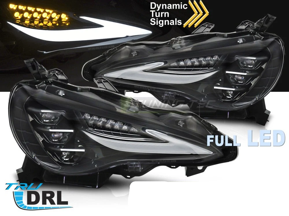 Frontlykter Toyota GT86 12–21, full LED sekvensiell DRL – LPT045