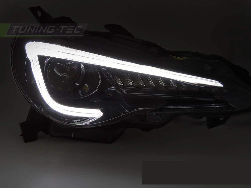 Frontlykter Toyota GT86 (2012–2021) Svart Tube LED DRL - LPTO42