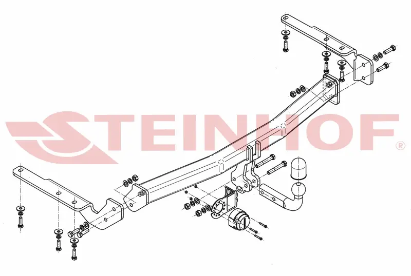 Tilhengerfeste Toyota Highlander II american version (2011-2014) – fastmontert | Steinhof