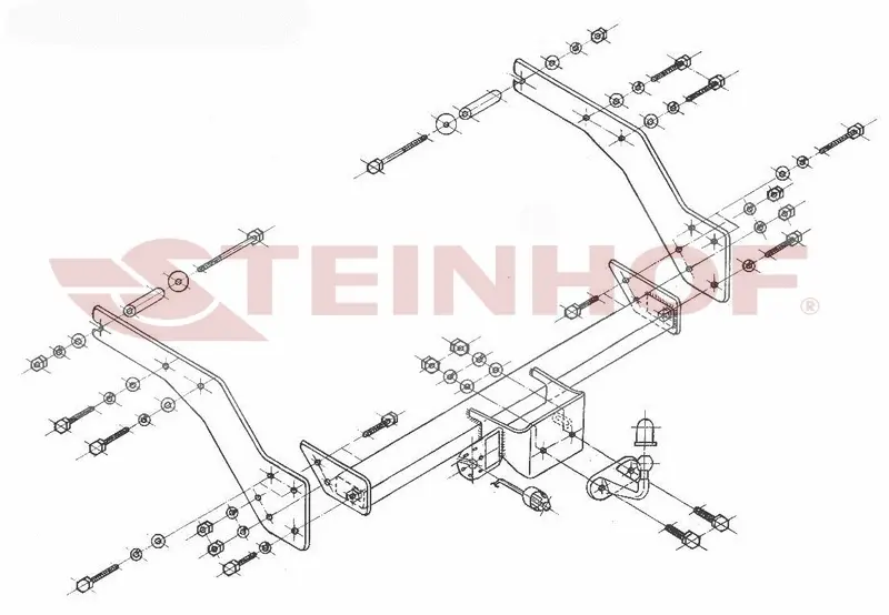 Tilhengerfeste Toyota Hilux VI (1997-2005) – fastmontert | Steinhof