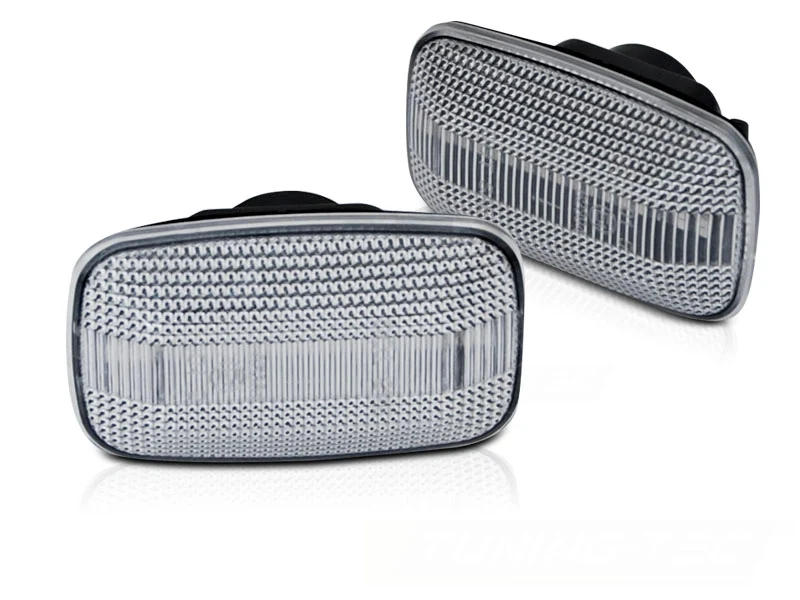 Blinklys Toyota Land Cruiser J100 97-07 - Sekvensiell LED Hvit