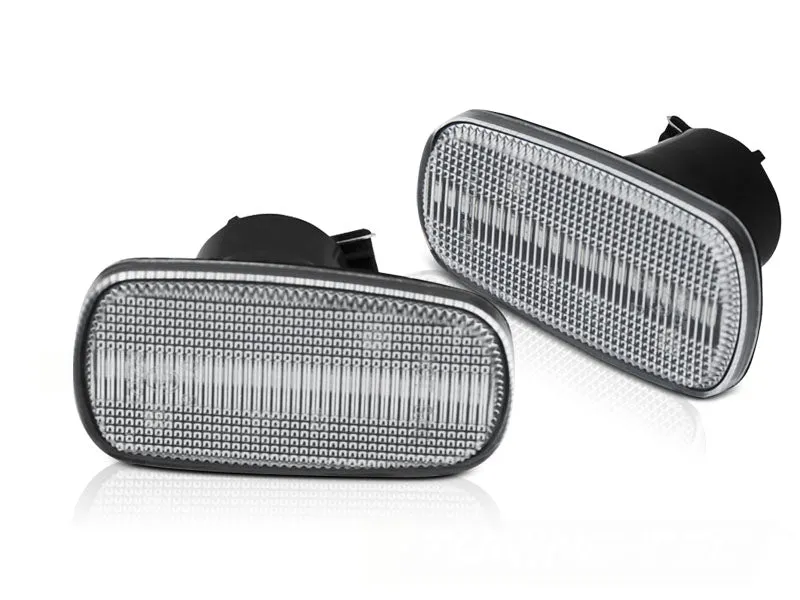 Blinklys Toyota Land Cruiser J120 02-09 - Sekvensiell LED Hvit