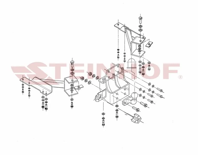 Tilhengerfeste Toyota Land Cruiser J120 (2002-2009) – fastmontert | Steinhof