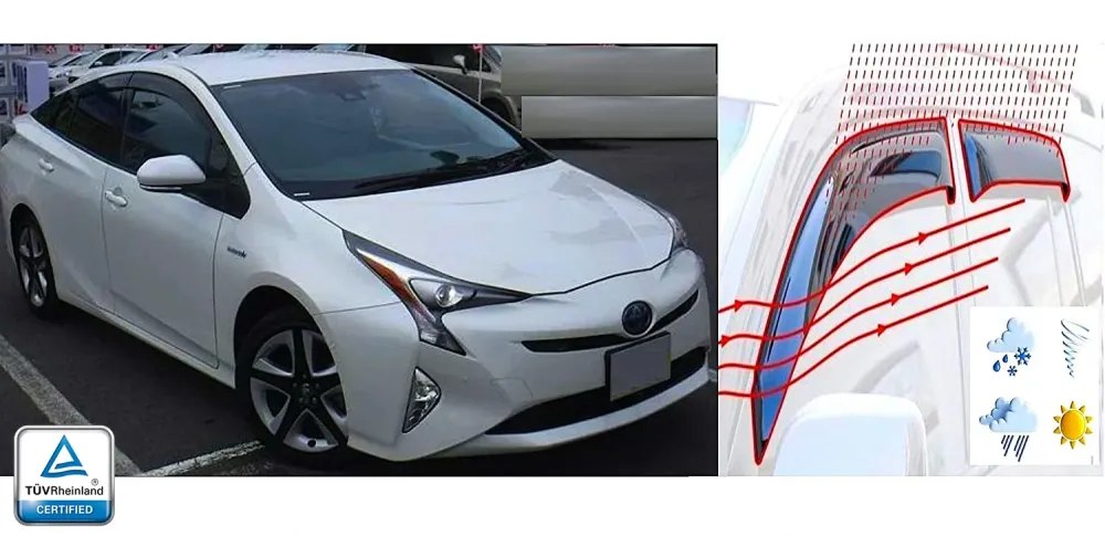 Vindavviser Toyota Prius (XW50) (2015-2023) – PMMA Plexi | Heko