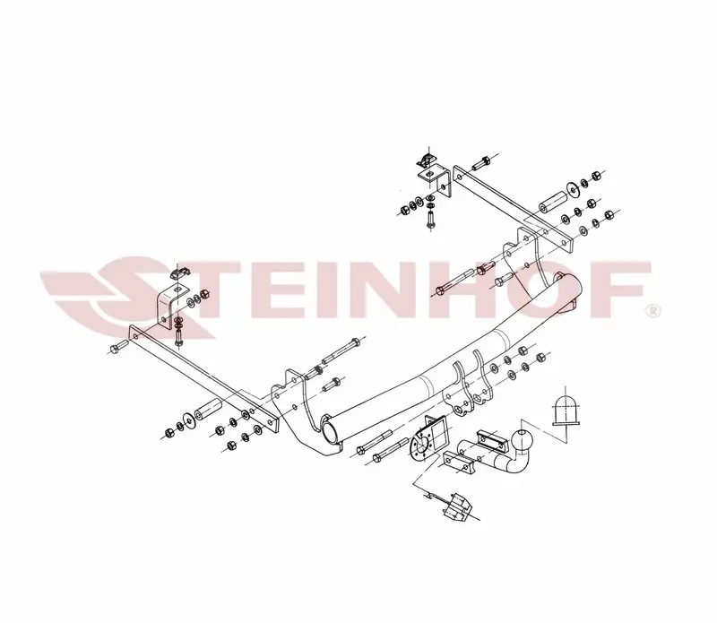 Tilhengerfeste Toyota ProAce I (inkl. Long L2) (2013-2016) – fastmontert | Steinhof