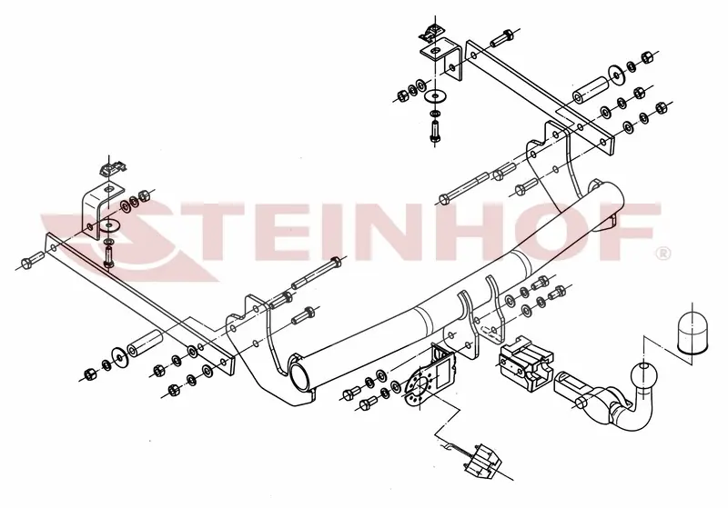 Tilhengerfeste Toyota ProAce I (inkl. Long L2) (2013-2016) – avtagbart | Steinhof