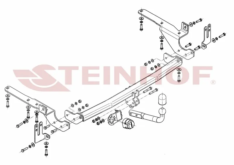 Tilhengerfeste Toyota RAV-4 american version (2006-2012) – fastmontert | Steinhof