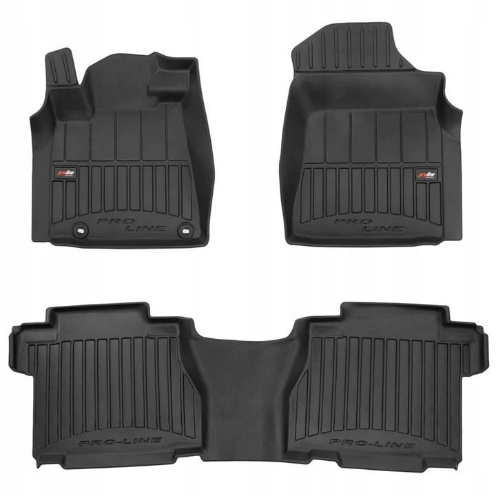 Gulvmatter Toyota Tundra II Crewmax (2007-2015) – 3D Premium med sidekant | Frogum